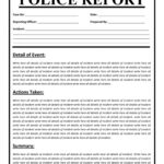 20+ Police Report Template & Examples [Fake / Real] ᐅ With Regard To Blank Police Report Template