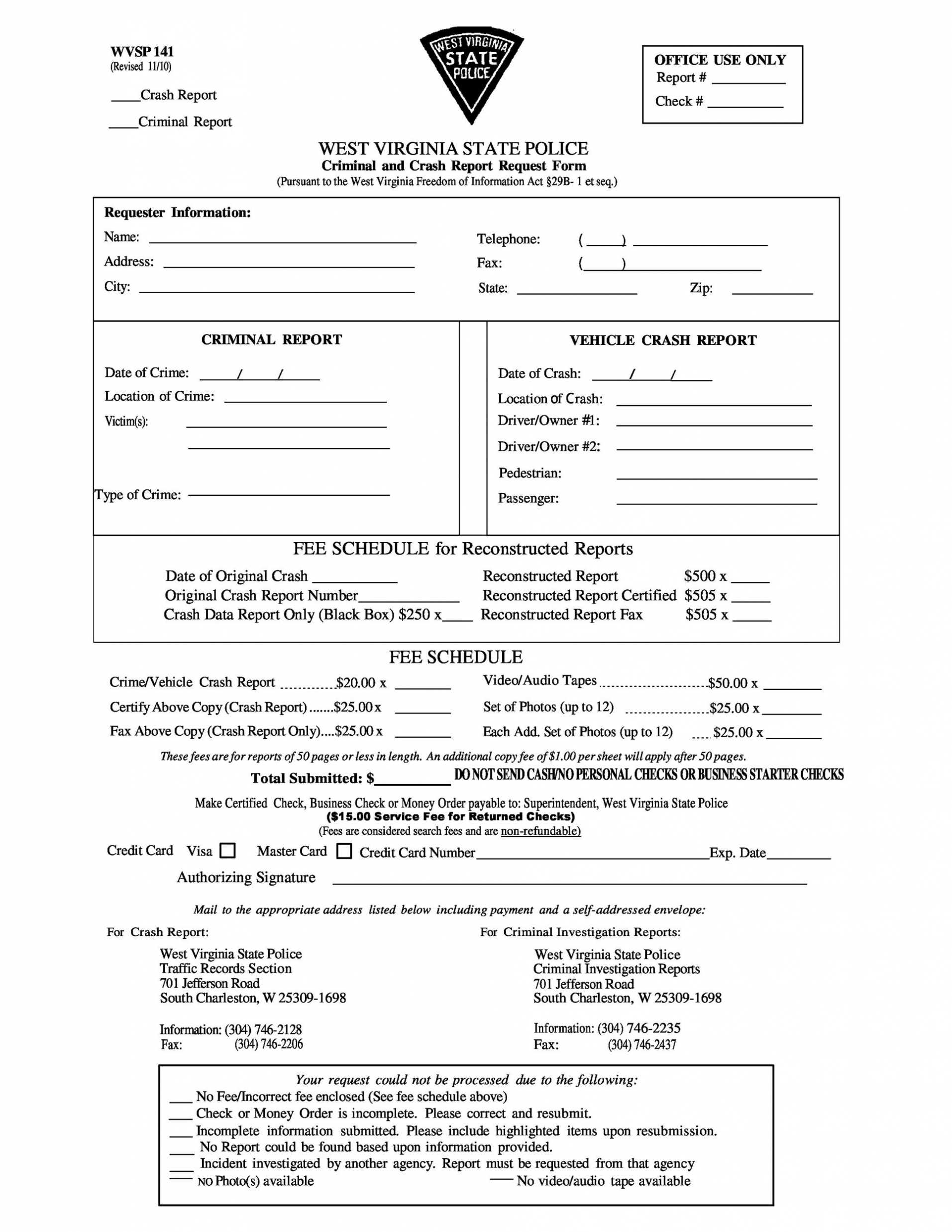 Crime Scene Report Template