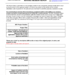 21+ Free Incident Report Template – Word Excel Formats Regarding Incident Report Form Template Qld