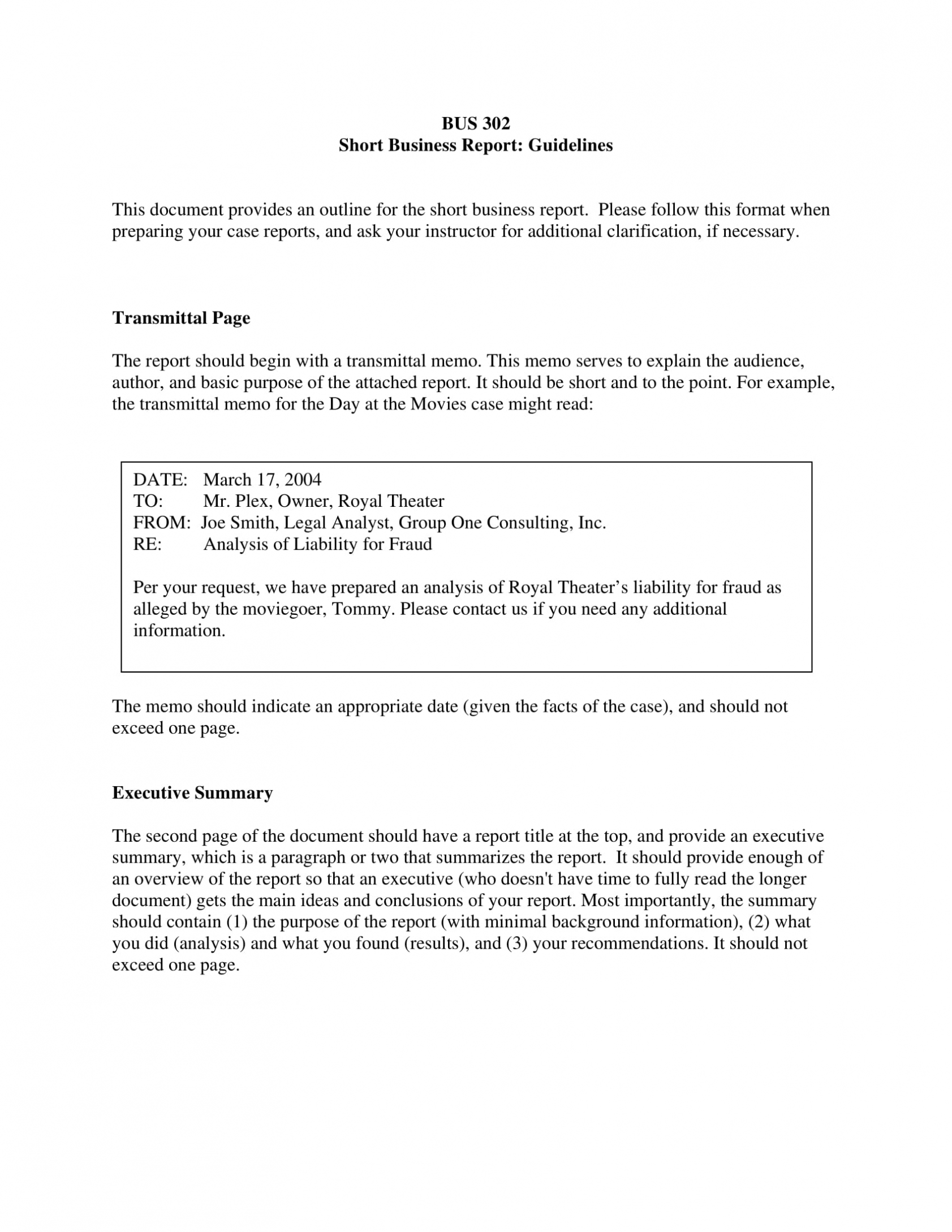 27+ Business Report Format Examples – Ms Word | Pages Inside Company Report Format Template