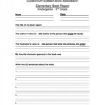 30 Book Report Templates &amp; Reading Worksheets with regard to 4Th Grade Book Report Template