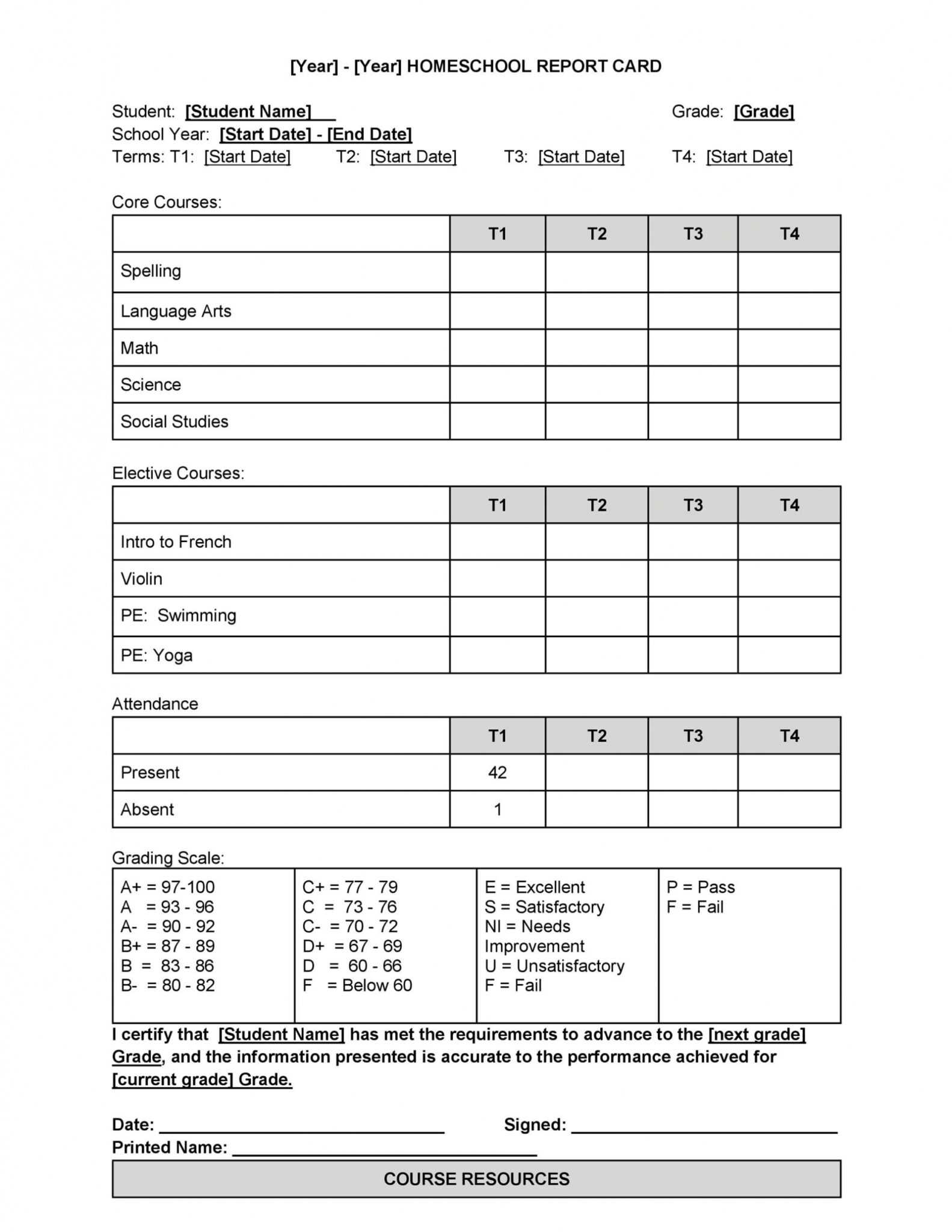 fake-report-card-template