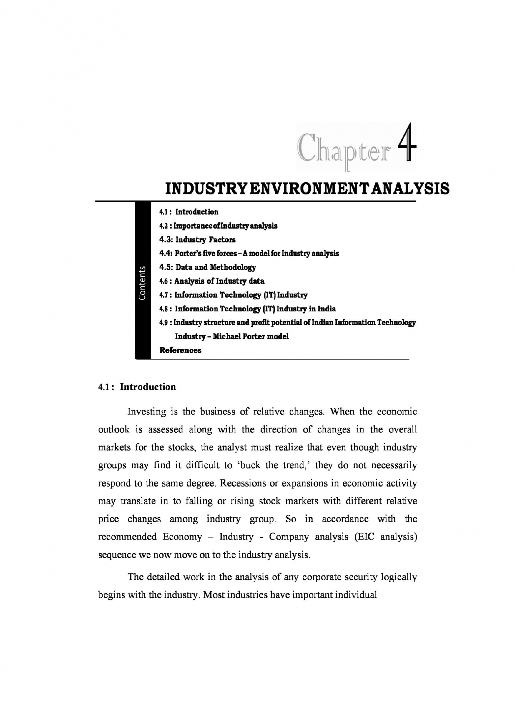 Industry Analysis Report Template – Awesome Inspirational Template Examples