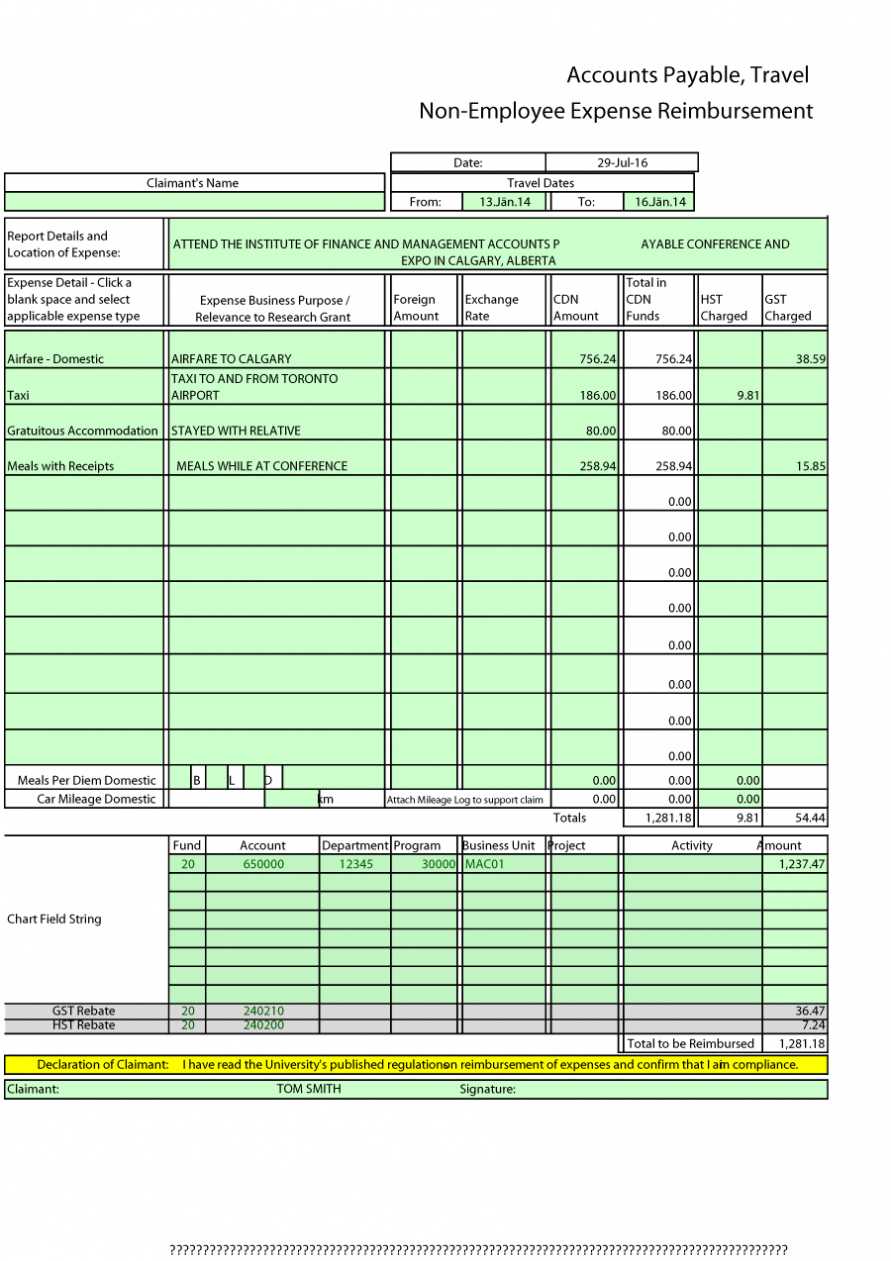 company-expense-report-template