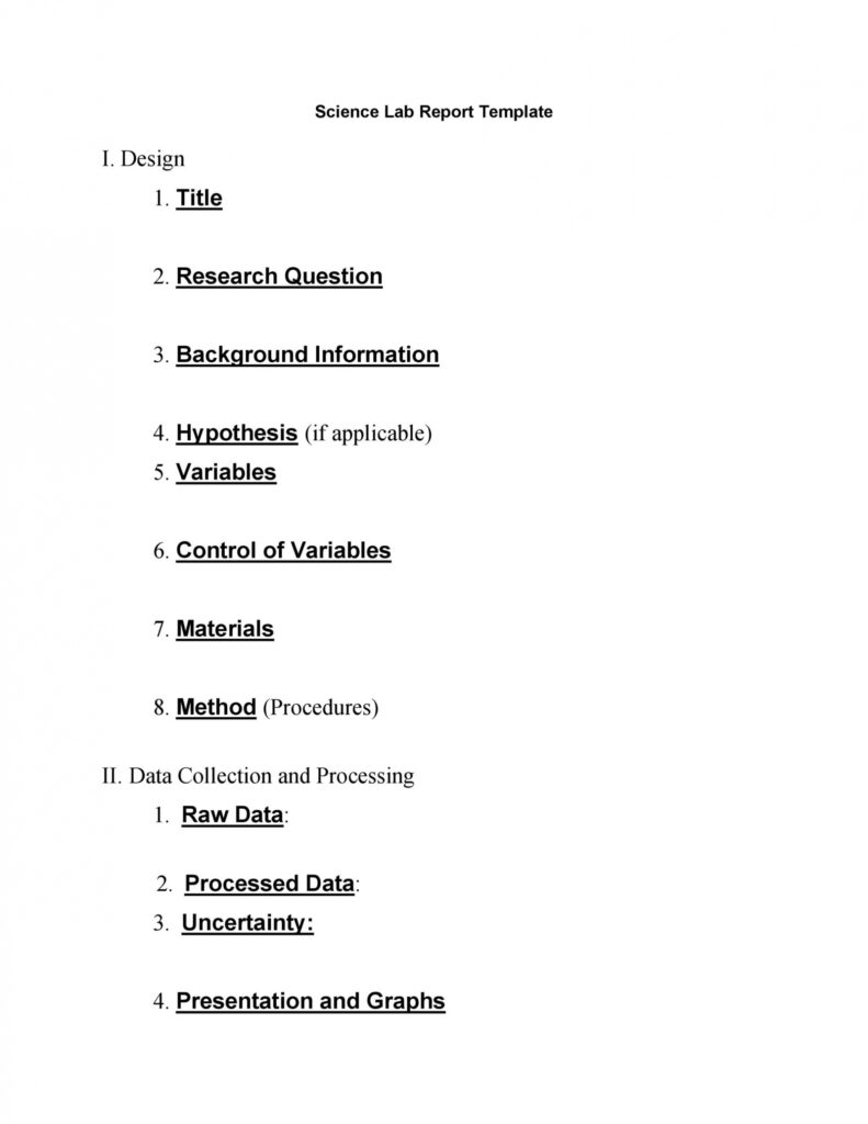40 Lab Report Templates &amp; Format Examples ᐅ Templatelab with regard to Lab Report Template Word