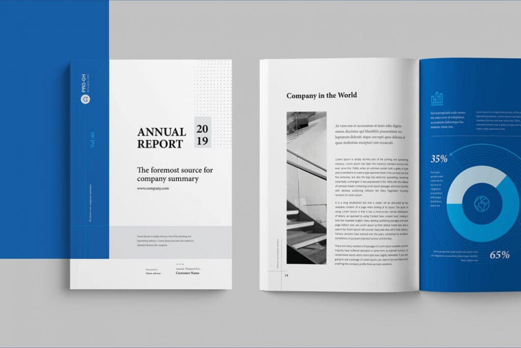 50+ Annual Report Templates (Word &amp; Indesign) 2020 | Design throughout Annual Report Template Word Free Download
