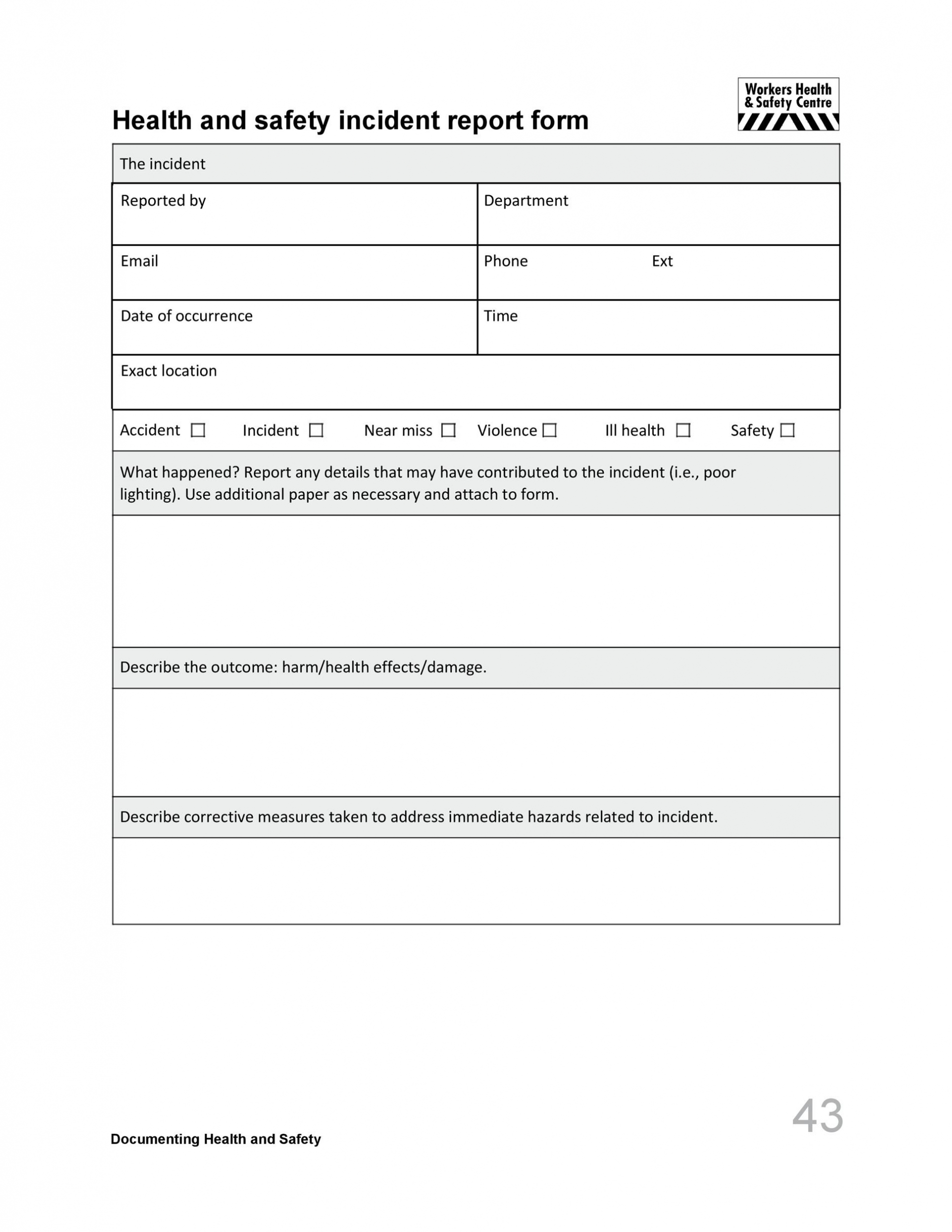 60+ Incident Report Template [Employee, Police, Generic] ᐅ Throughout Medical Report Template Free Downloads