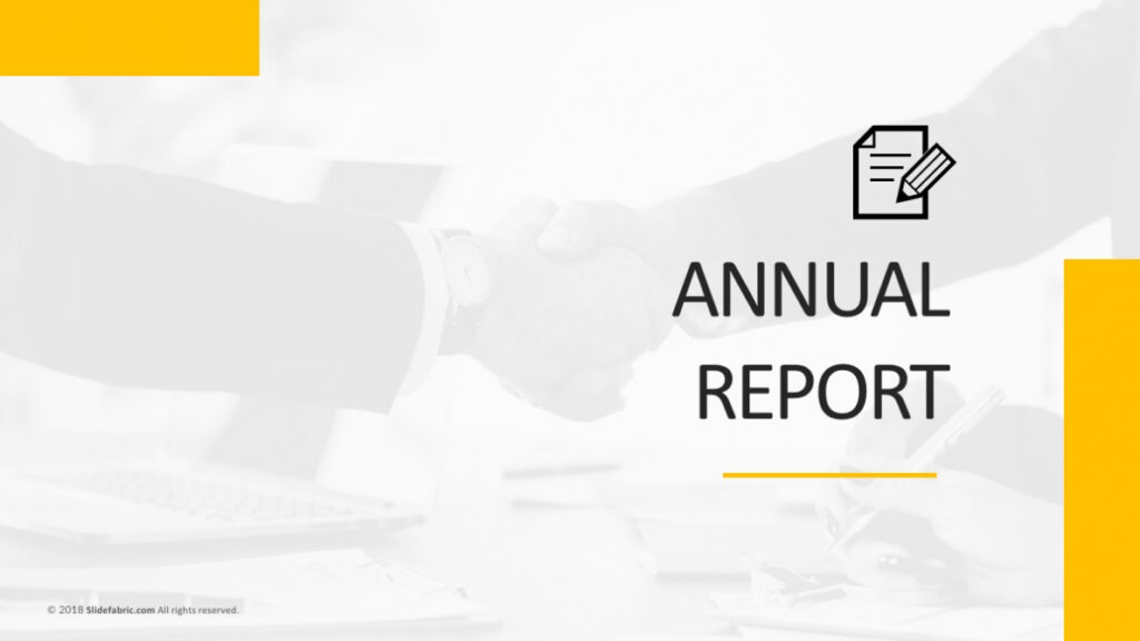 Annual Report Free Powerpoint Template within Annual Report Ppt Template