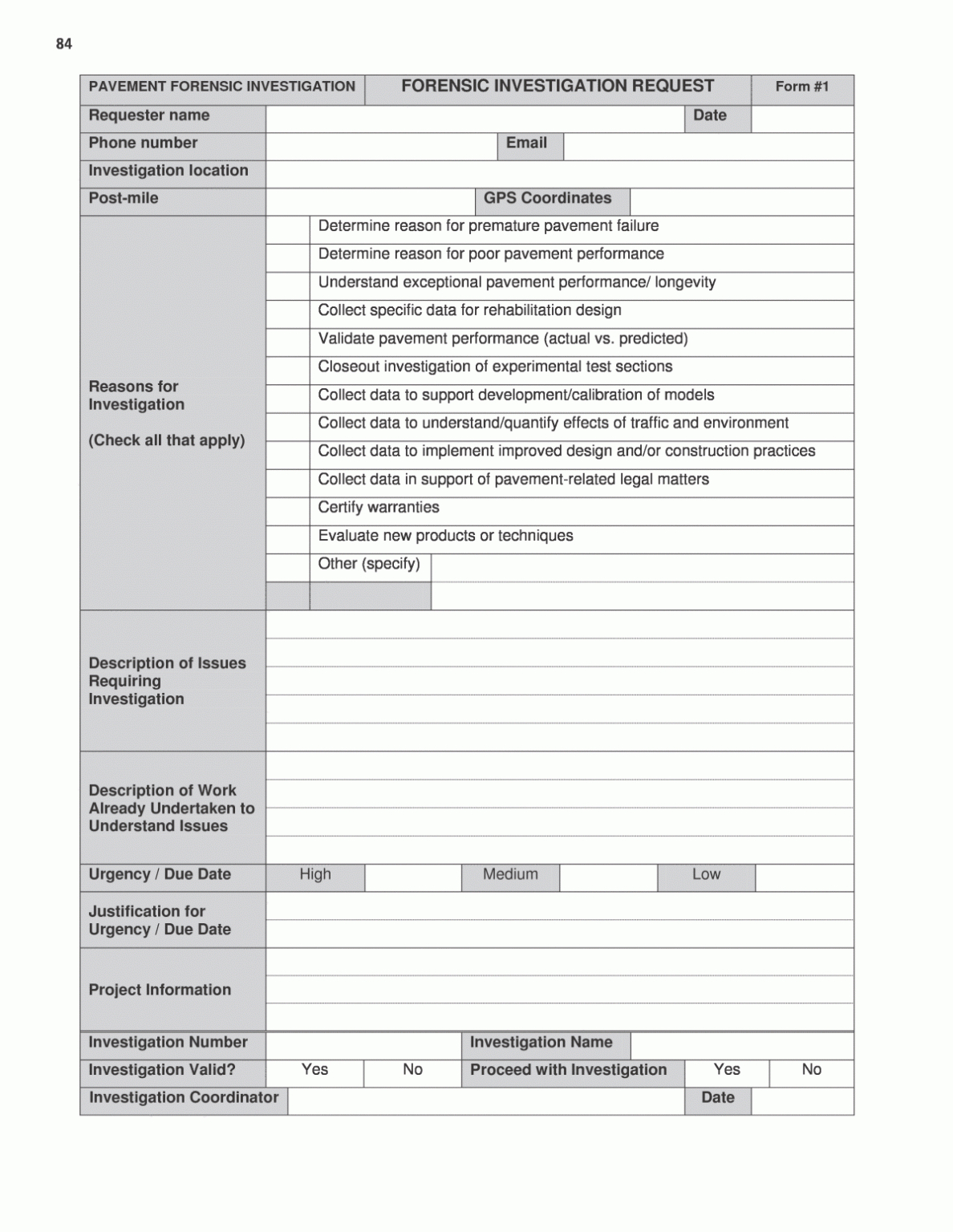 forensic science case study report sheet