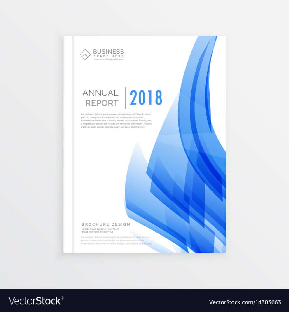 Business Annual Report Cover Page Template In A4 Vector Image Pertaining To Cover Page For Annual Report Template