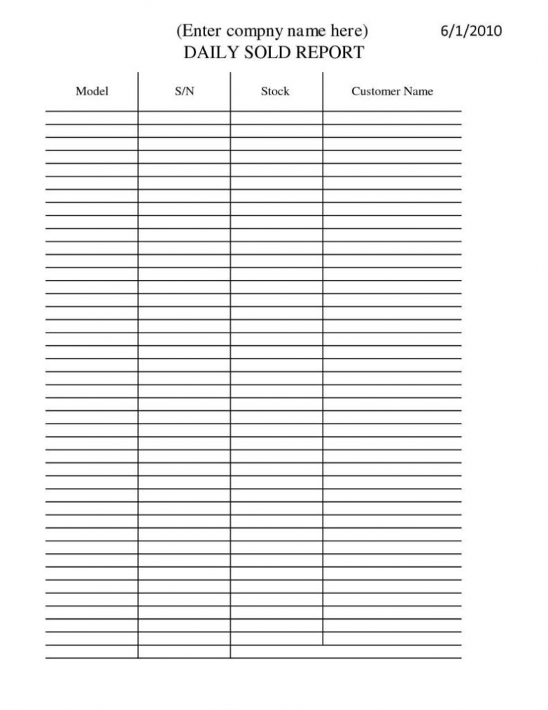 Daily Sales Report Template Excel Free – Professional Plan For Excel Sales Report Template Free Download