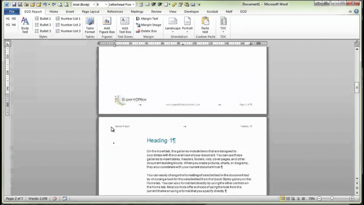 Demonstration Of Word Report Template Pertaining To Microsoft Word Templates Reports