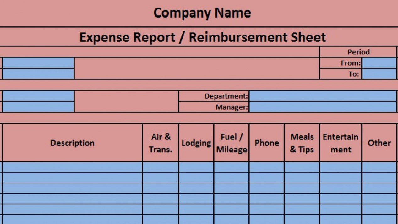 Download Expense Report Excel Template – Exceldatapro For Expense Report Spreadsheet Template Excel