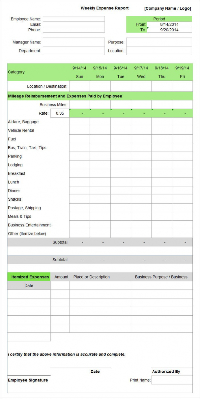 Employee Expense Report Template – 9+ Free Excel, Pdf, Apple Throughout Expense Report Spreadsheet Template