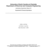 Example Lab Report - Electrical And Computer Engineering At Unc throughout Engineering Lab Report Template