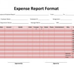 Expense Report Template Excel ~ Addictionary in Expense Report Template Excel 2010