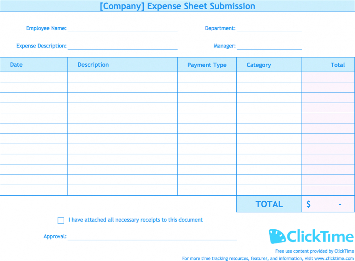 Expense Report Template | Track Expenses Easily In Excel Inside Expense Report Spreadsheet Template