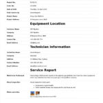 Field Service Report Template (Better Format Than Word intended for Field Report Template