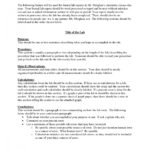 Formal Lab Reports For Chemistry : Biological Science Throughout Formal Lab Report Template