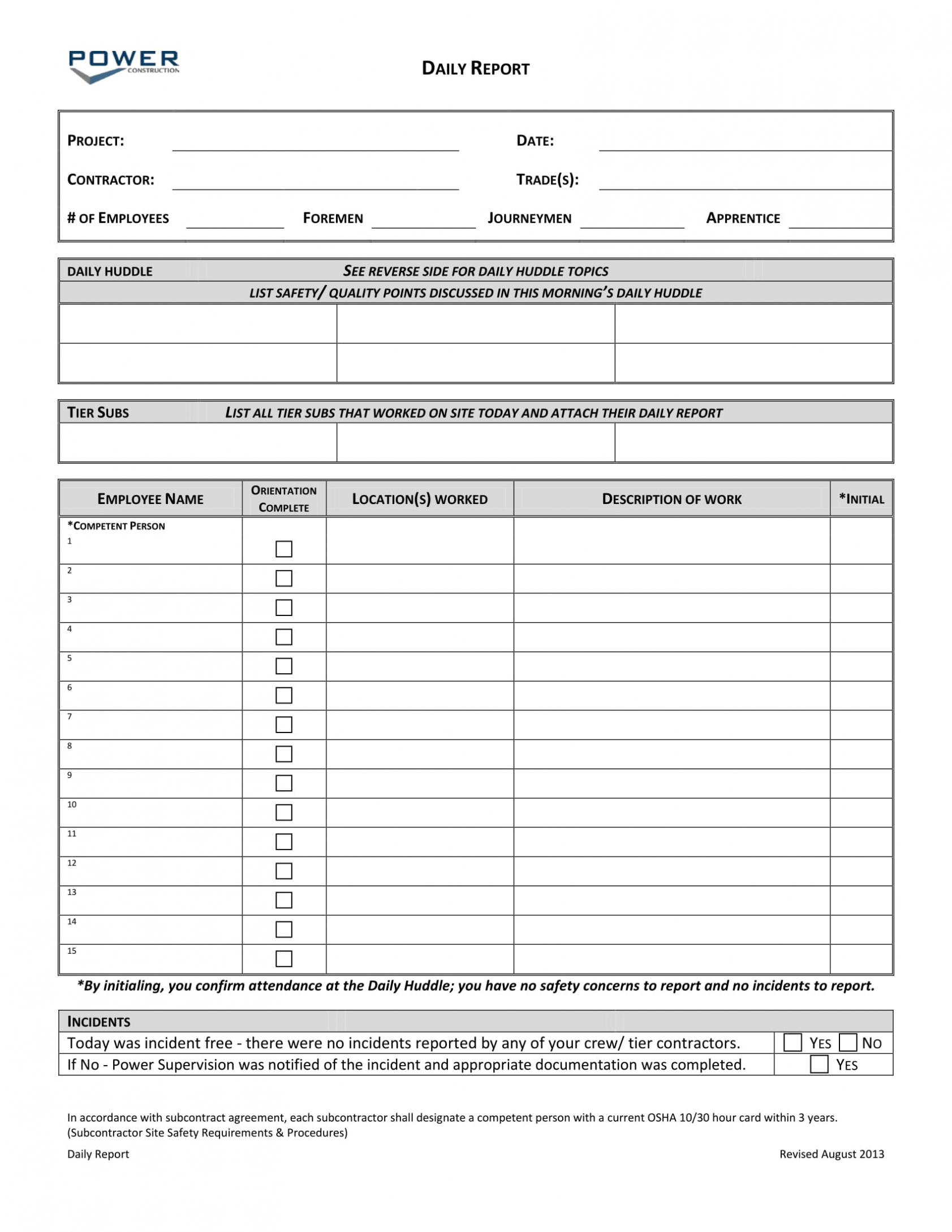 Free 14+ Daily Report Forms In Pdf | Ms Word Inside Daily Behavior Report Template