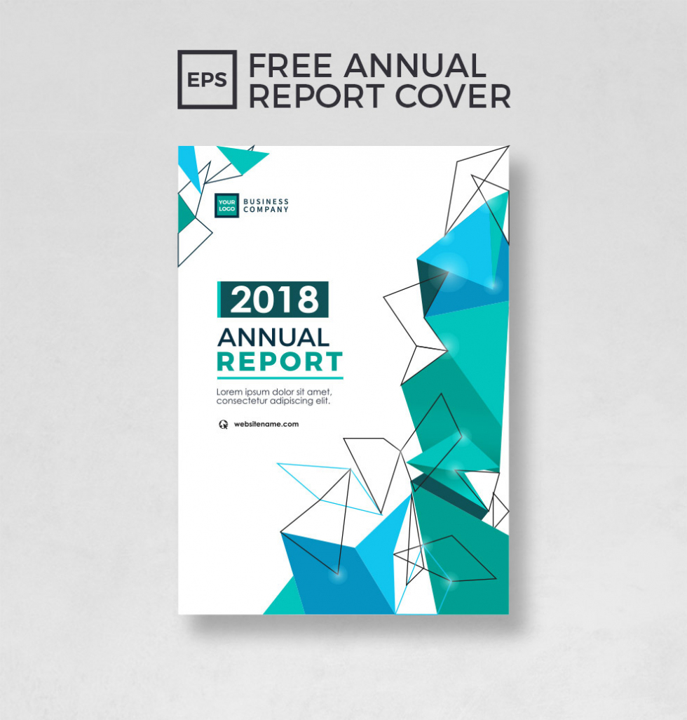 Free Annual Report Cover Template On Behance With Illustrator Report Templates