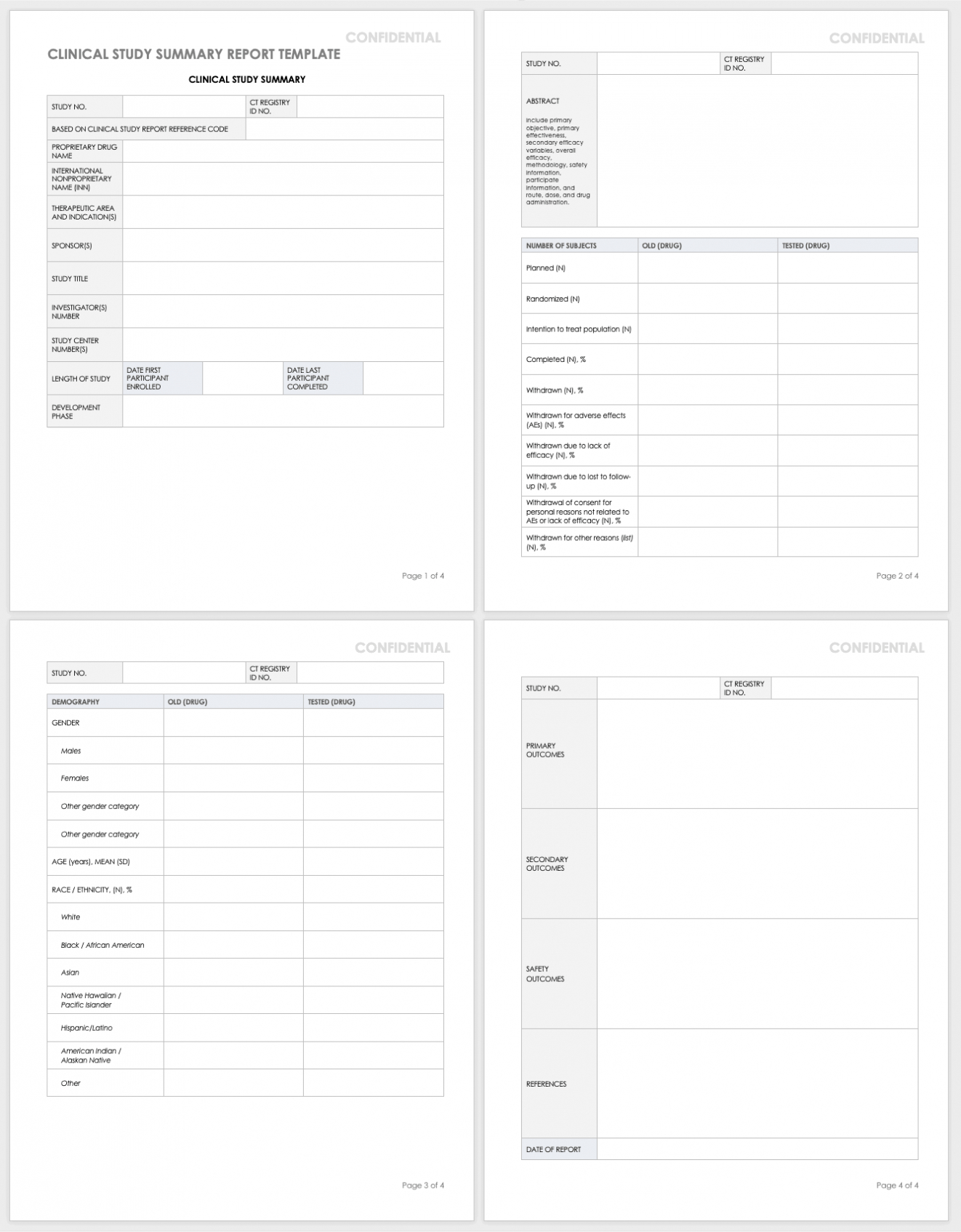 Case Report Form Template