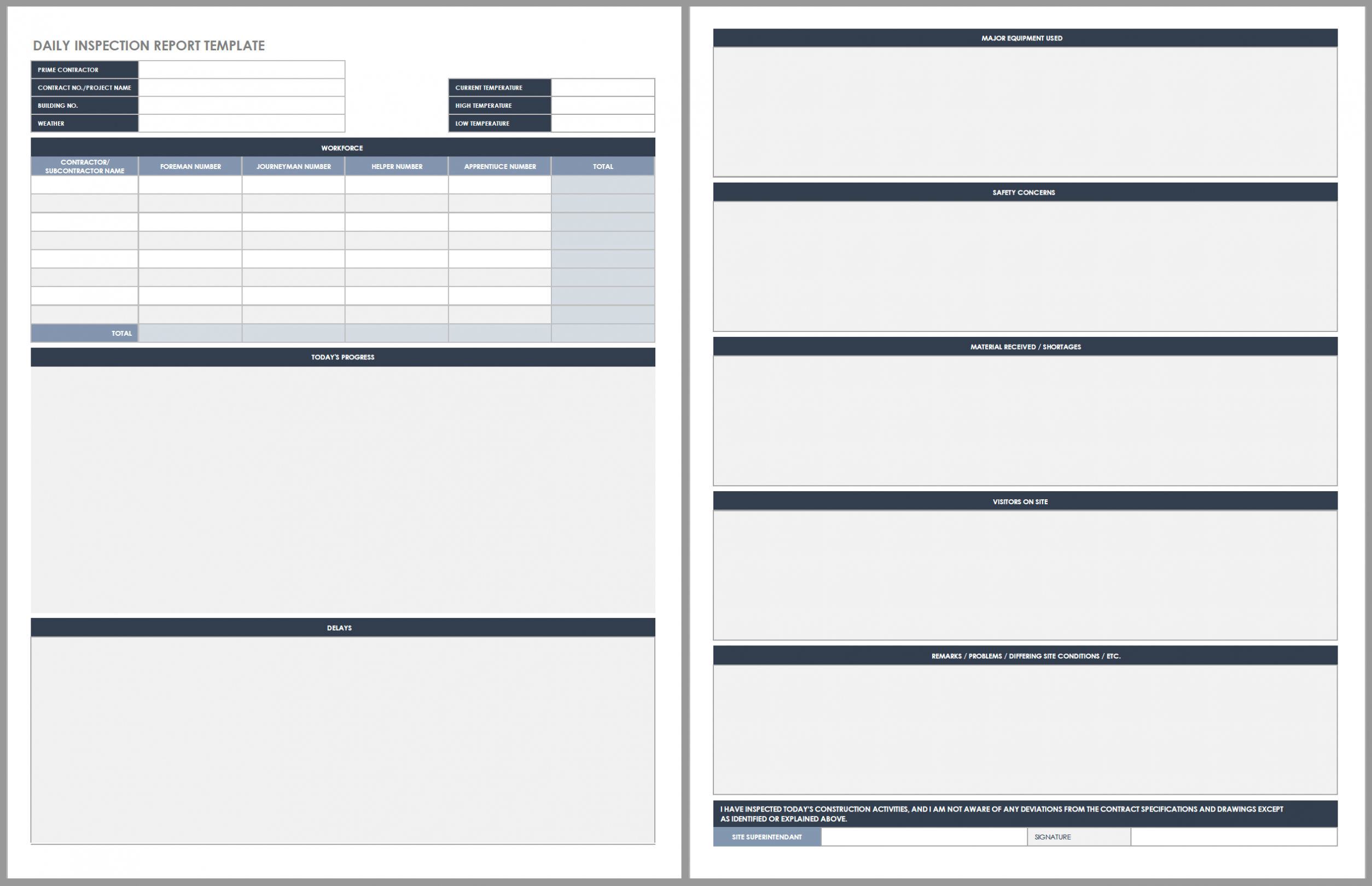 daily-report-sheet-template