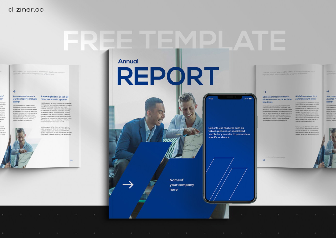 Free Indesign Template – Financial Report On Behance Throughout Free Indesign Report Templates