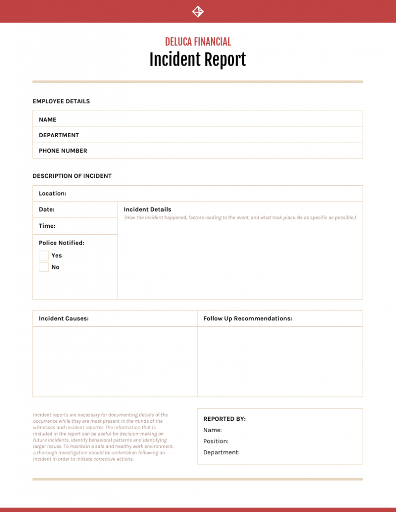 How To Write An Effective Incident Report [+ Templates] Throughout Computer Incident Report Template