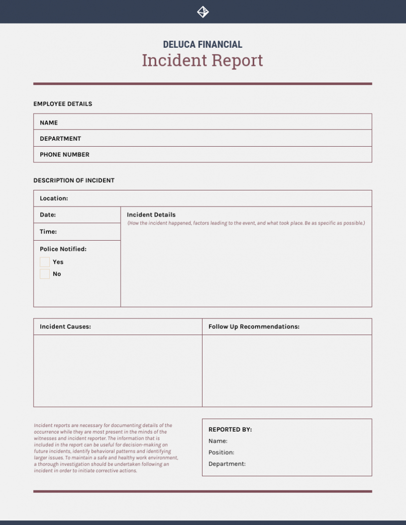 How To Write An Effective Incident Report [+ Templates] Throughout Investigation Report Template Doc