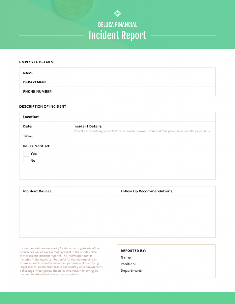 How To Write An Effective Incident Report [+ Templates] Within Computer Incident Report Template