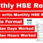 How To Write Monthly Hse Report | Monthly Safety Report In Hindi | Hse  Study Guide With Hse Report Template