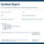 Incident Report Samples To Help You Describe Accidents Throughout Construction Accident Report Template