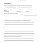 Injury Report Form – 3 Free Templates In Pdf, Word, Excel Throughout Incident Report Form Template Qld