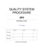 Internal Audit Procedure Example By Iso 9001 Checklist – Issuu In Iso 9001 Internal Audit Report Template