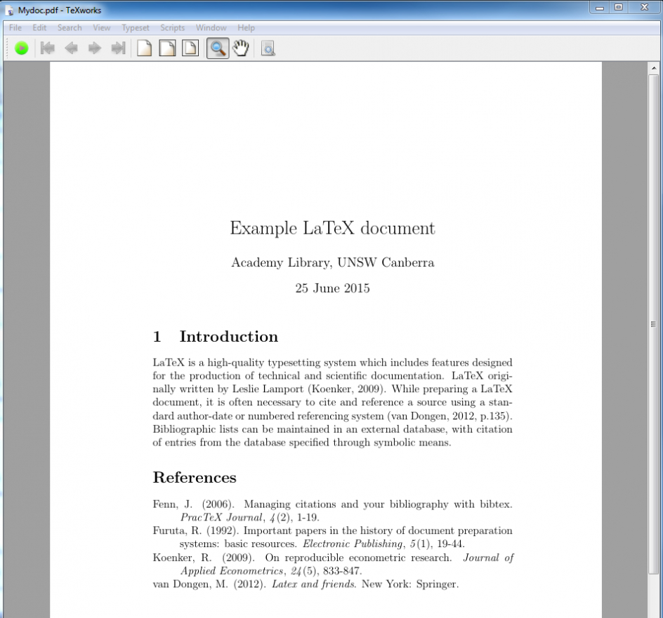 latex for assignment