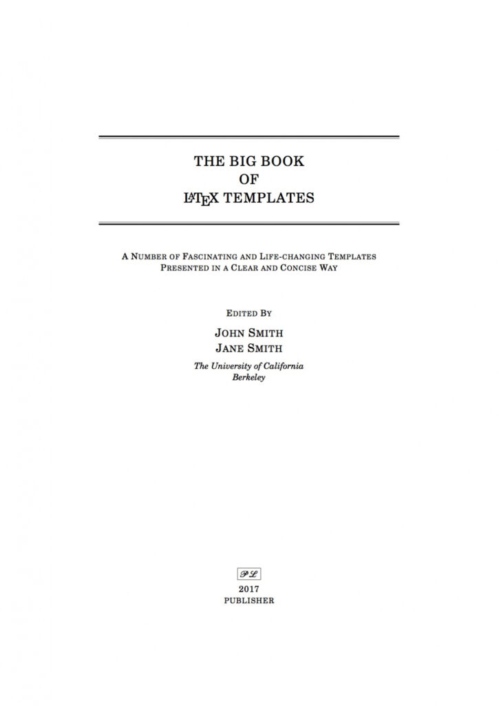 Latex Templates » Title Pages intended for Latex Template For Report