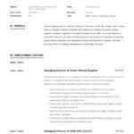 Managing Director Resume & Writing Guide | +12 Examples | Pdf | Pertaining To Ceo Report To Board Of Directors Template