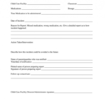 Medication Error - Fill Online, Printable, Fillable, Blank with Medication Incident Report Form Template