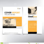 Modern Business And Financial Cover Page, Vector Template Within Cover Page For Annual Report Template