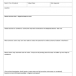 Near Miss Report Template Word – Fill Online, Printable With Investigation Report Template Doc
