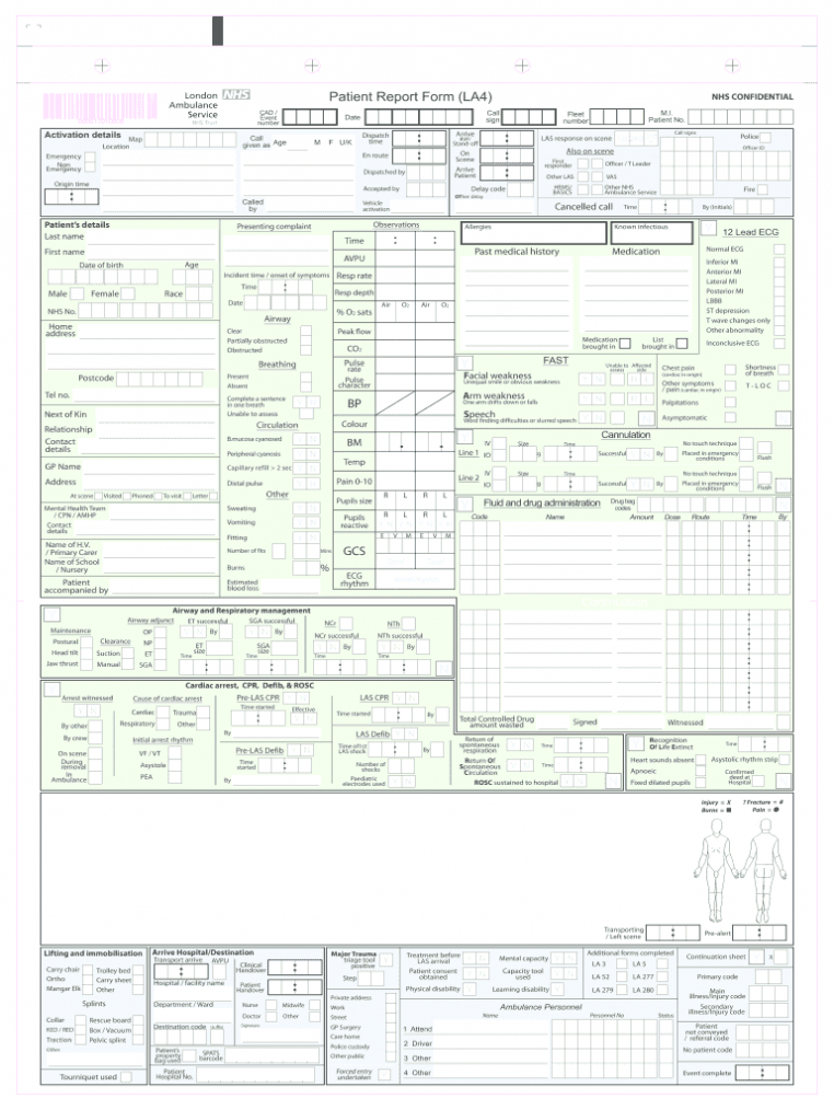 Patient Report Form – Fill Online, Printable, Fillable Intended For Acquittal Report Template