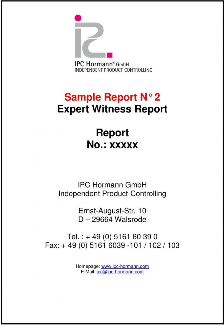 expert-witness-report-template