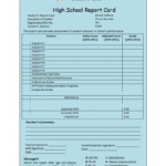 Student Report Template Pertaining To High School Progress Report Template