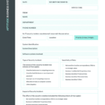 Teal It Incident Report Template inside It Issue Report Template