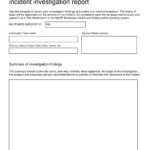 Template : 10 Workplace Investigation Report Examples Pdf Intended For Investigation Report Template Doc
