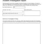 Template : 10 Workplace Investigation Report Examples Pdf Throughout Incident Report Form Template Qld