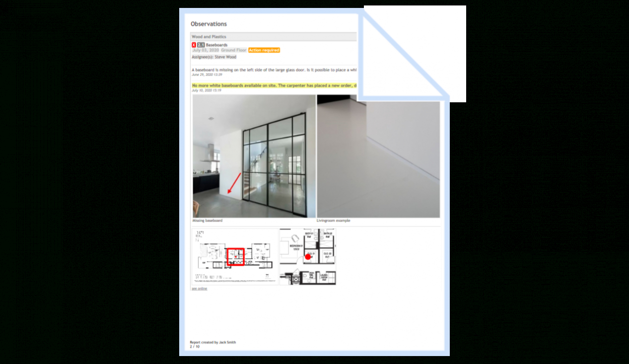 Construction Deficiency Report Template